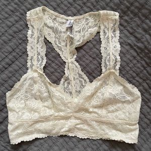Free People Ivory Lace Bralette